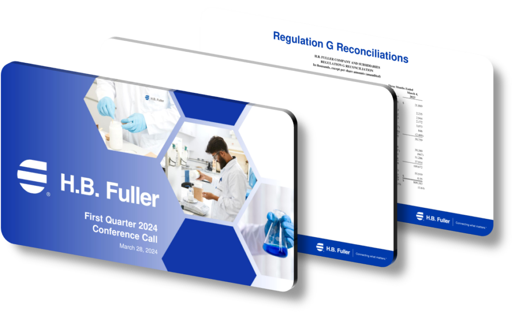 Q1 2024 H.B. Fuller Presentation Design Unveiling Key Growth Metrics