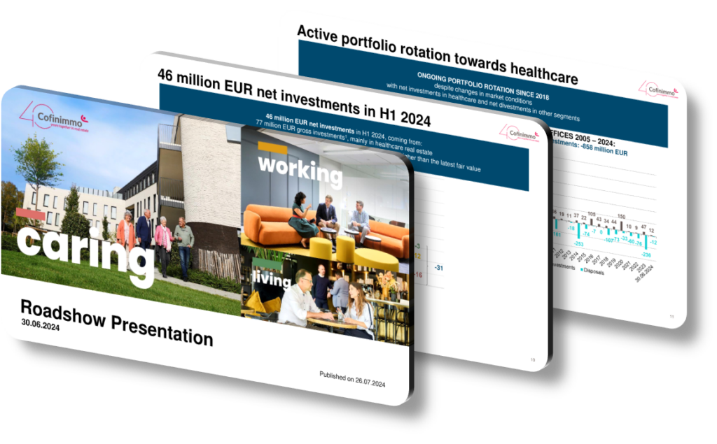 Effective Presentation Design Cofinimmo's 2024 Roadshow Success