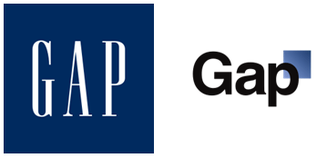 powerpoint design lesson: gap new logo vs old