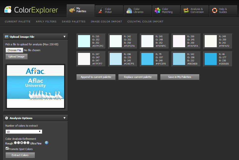 tools for powerpoint designs color explorer