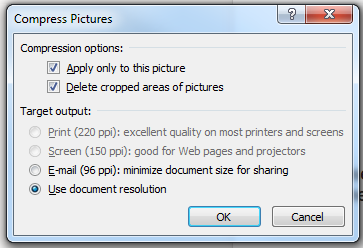 powerpoint file compress pics
