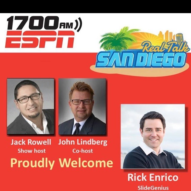 2 - SlideGenius Rick Enrico on Real Talk San Diego ESPN Podcast