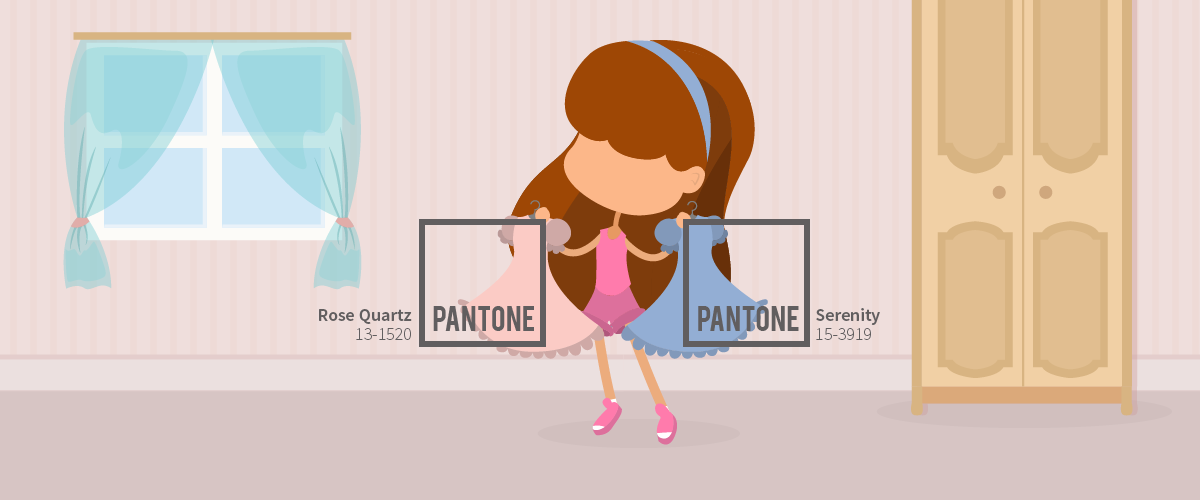 Pantone Color of the Year 2016: Rose Quartz and Serenity
