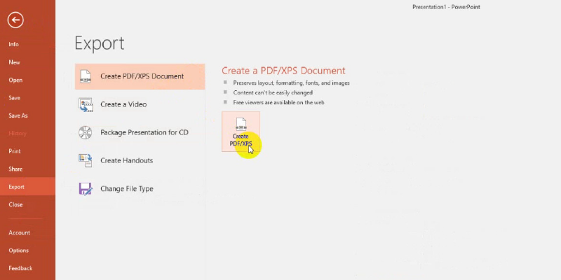 how to embed fonts in powerpoint 2013: create as pdf / xps