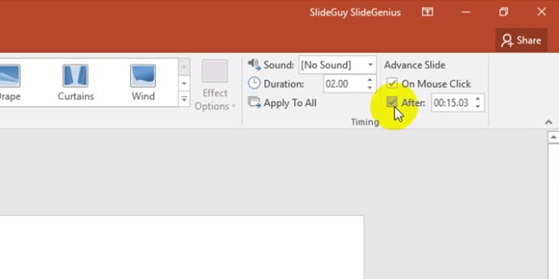 rehearse timings in PowerPoint 2013: timing