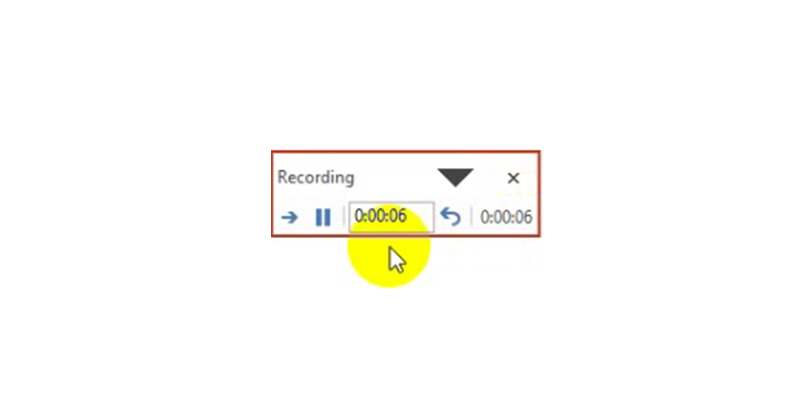 rehearse timings in PowerPoint 2013: recording