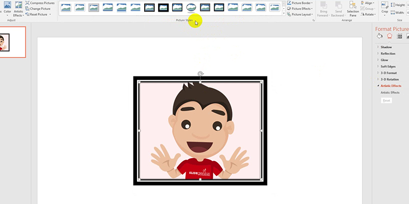 format image in powerpoint: picture styles