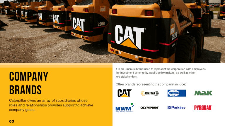 Caterpillar PowerPoint Slide Design Example 3