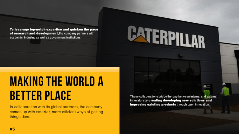 Caterpillar PowerPoint Slide Design Example 5