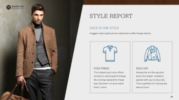 Haggar Clothing PowerPoint Slide Design Example6