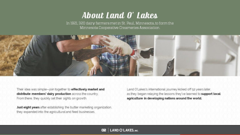 Land O' Lakes PowerPoint Presentation Slide Examples 2