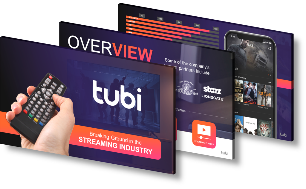 Tubi Tv Presentation Design Portfolio Slidegenius