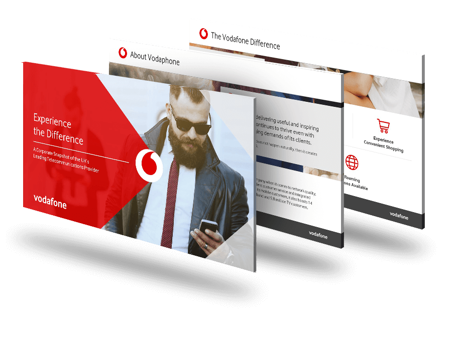 vodafone business model ppt Vodafone PowerPoint Deck