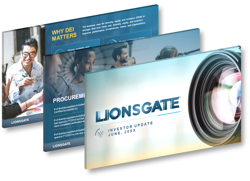 Lionsgate 3 Slides Left-Investor