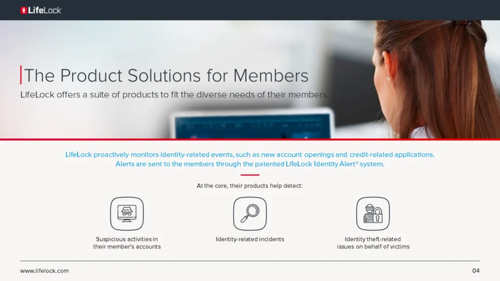 LifeLock Product Solutions Presentation - Identity Theft Protection Services Slide 4