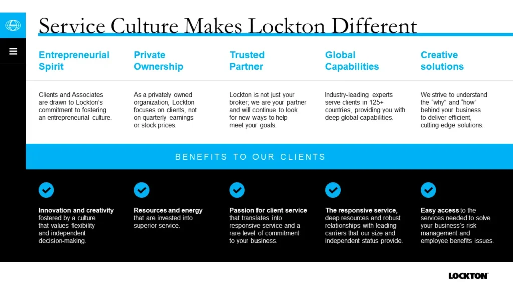 Lockton-Service-Culture-Entrepreneurial-Spirit-and-Benefits Slide 7
