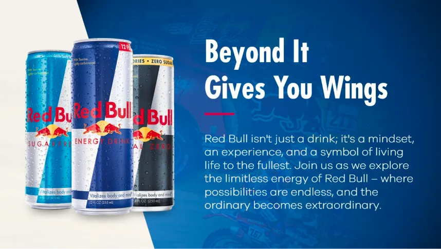 Red Bull Cans Motocross Pitch Deck Background Slide 9