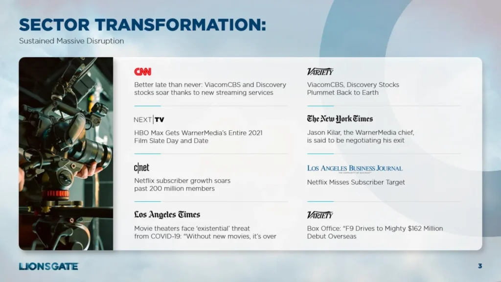 Sector Transformation: Streaming Industry News Highlights - SlideGenius Presentation Slide 3