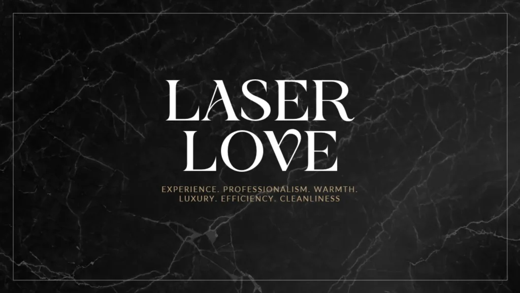 Elegant Black Marble Laser Love Slide | Sleek Presentation Portfolio Slide 4