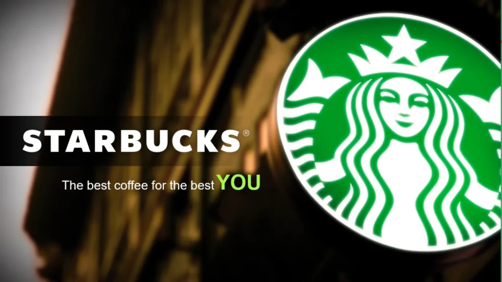 Starbucks Portfolio Slide - The Best Coffee for the Best You Title Slide