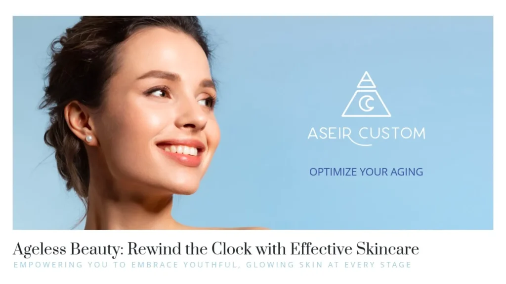 Ageless Beauty Skincare PowerPoint Slide - Aseir Custom Title Slide