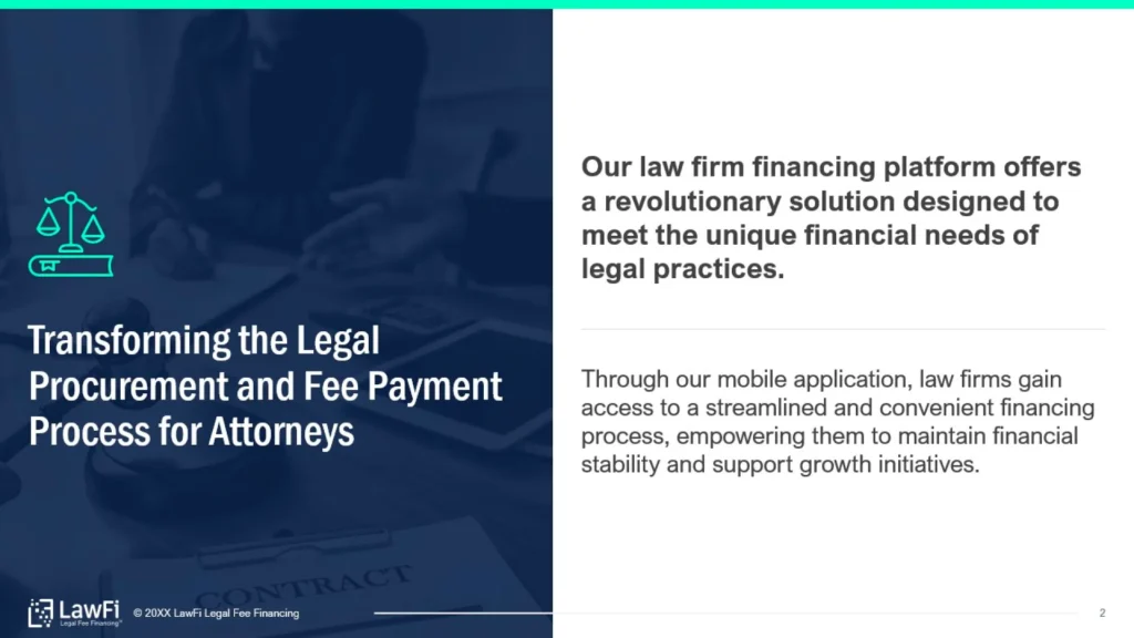 LawFi Legal Procurement and Fee Payment Process Slide Slide 2