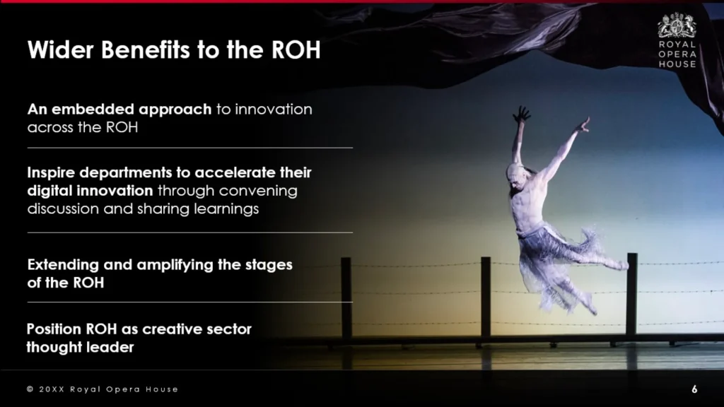 Royal Opera House Ballet Performance Slide - Innovation and Leadership Highlights Slide 6