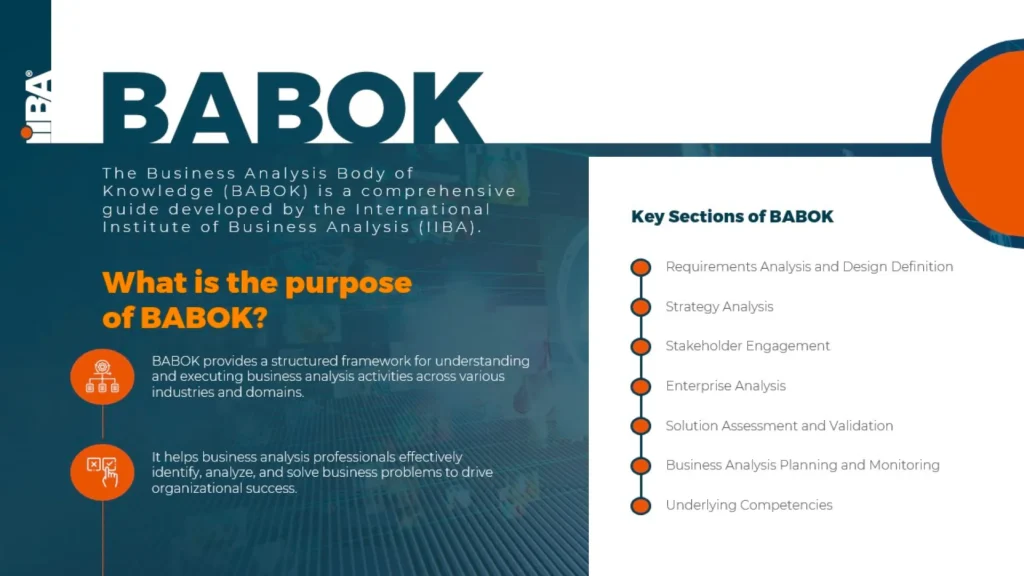 BABOK Business Analysis Body of Knowledge Graphic for Pitch Decks and Presentations Slide 7
