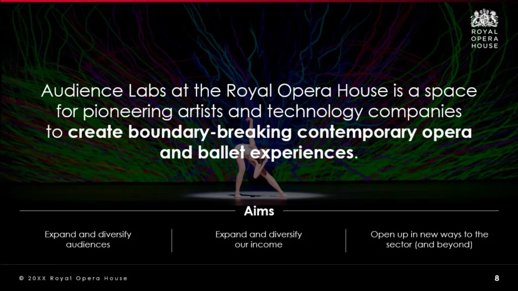 Royal Opera House Audience Labs - Dancer Silhouette with Abstract Background Slide 8