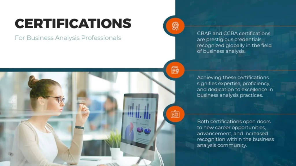 CBAP and CCBA Certification Benefits for Business Analysts - SlideGenius Portfolio Slide 8