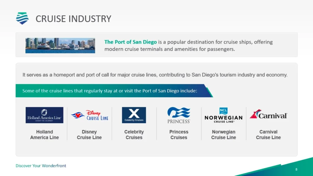 Port of San Diego Cruise Industry PowerPoint Slide 8 Slide 8