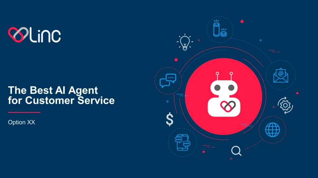 The-Best-AI-Agent-for-Customer-Service-Linc-Logo-and-Robot-Head Slide 2