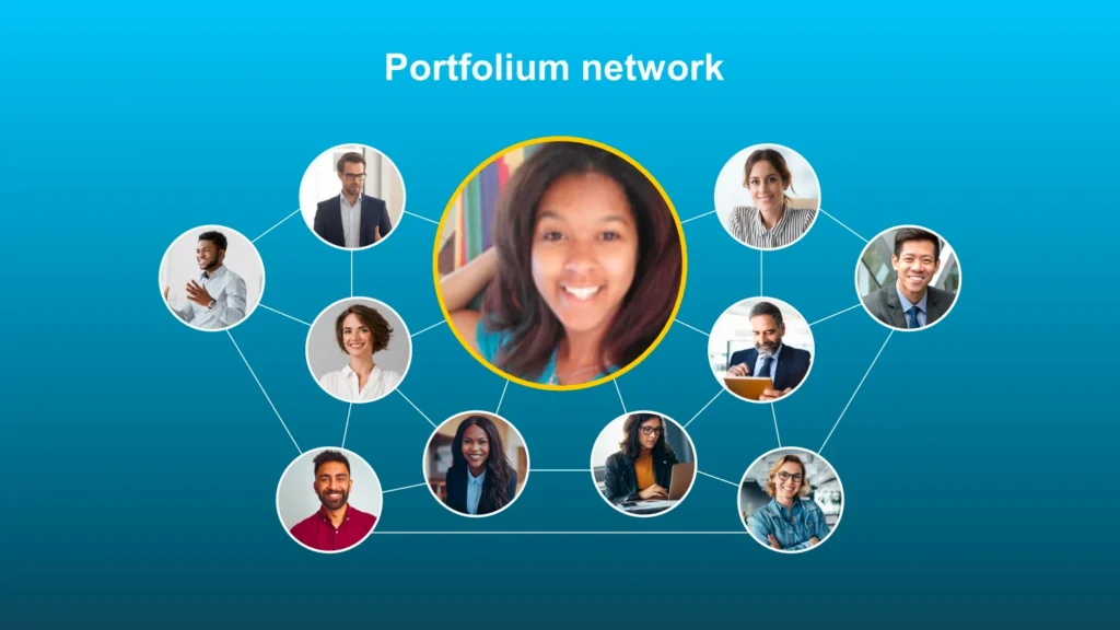 Portfolium Network Professional Connections Slide Slide 6