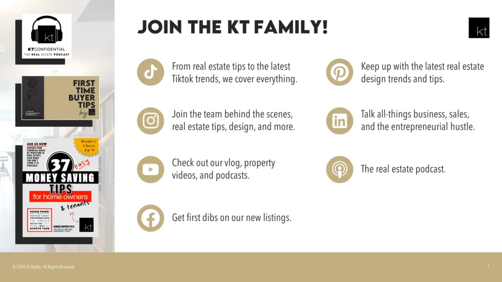 KT Realty Benefits Slide - Exclusive Real Estate Tips & Property Insights Slide 7