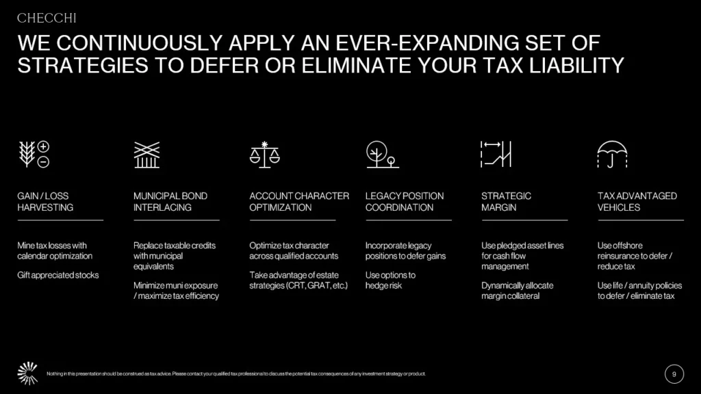 SEO optimized image title: "Tax Liability Strategies Slide for Finance & Investment Presentation" Slide 9
