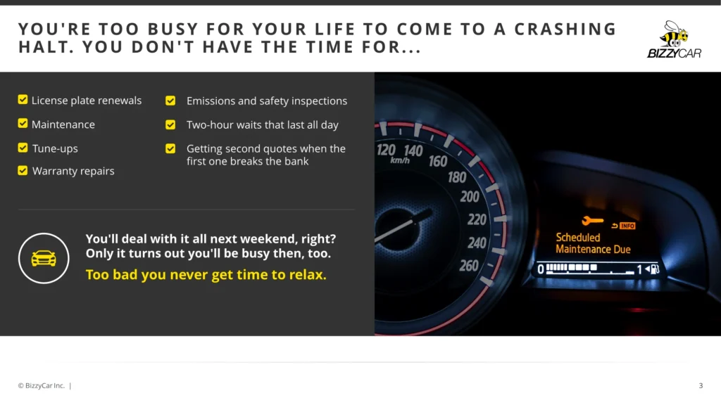 BizzCar Dashboard Warning Lights and Maintenance Checklist Slide 3