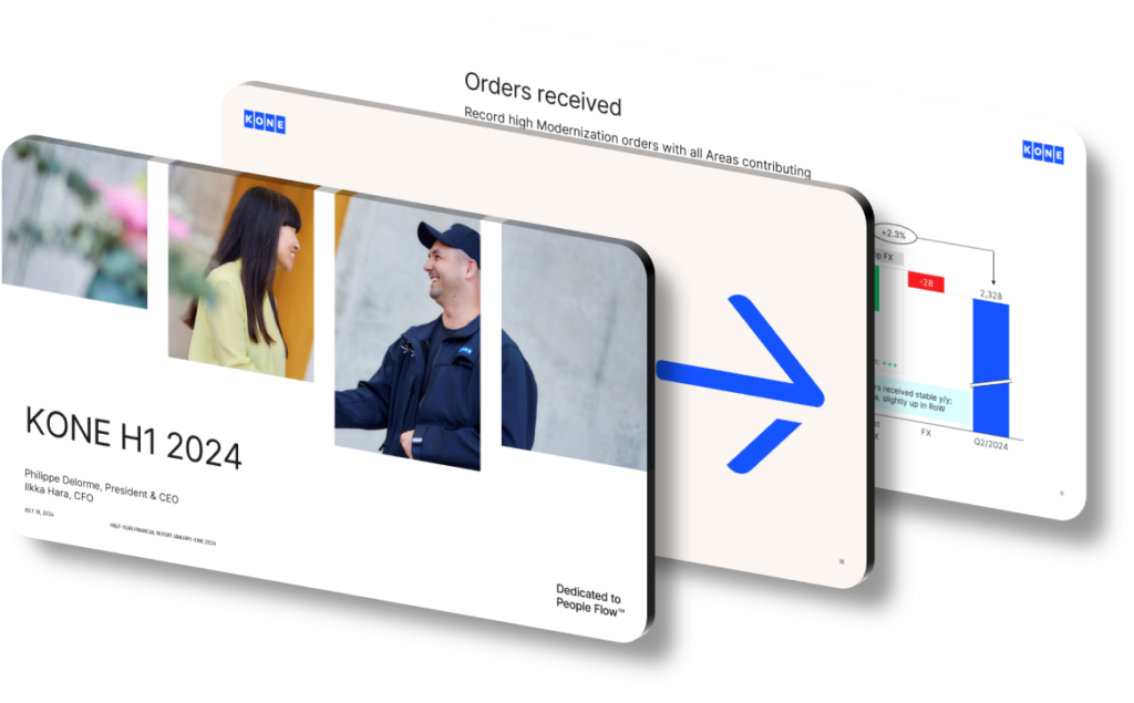 Effective Presentation Design: KONE's H1 2024 Key Growth Highlights ...