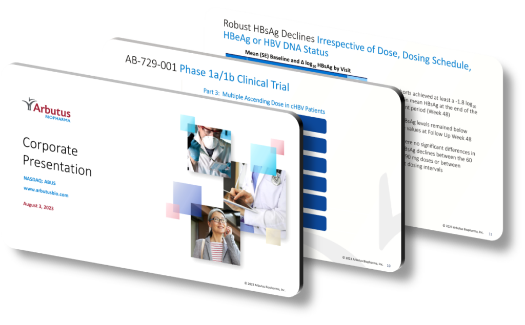 Arbutus Biopharma&rsquo;s Innovative HBV Therapies: A Presentation 