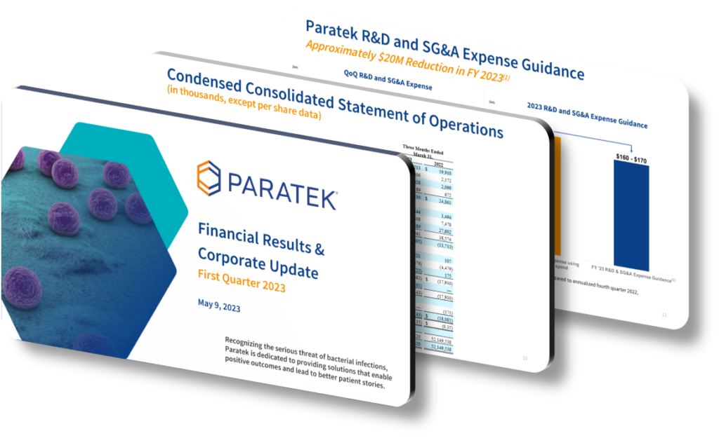 Paratek What Makes Paratek Pharmaceuticals' Presentation Design Effective in ...