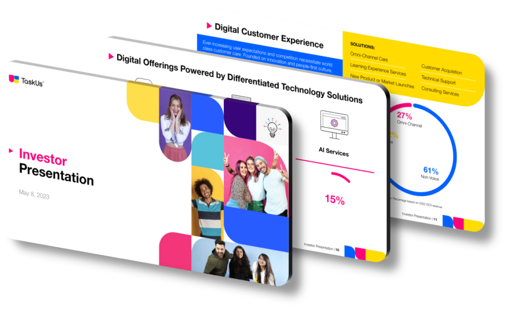 Effective Presentation Design: TaskUs' Growth Highlight - SlideGenius ...