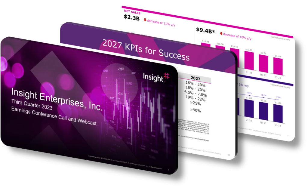 Q3 2023 Insight Enterprises Presentation Design: Unique Strategy ...